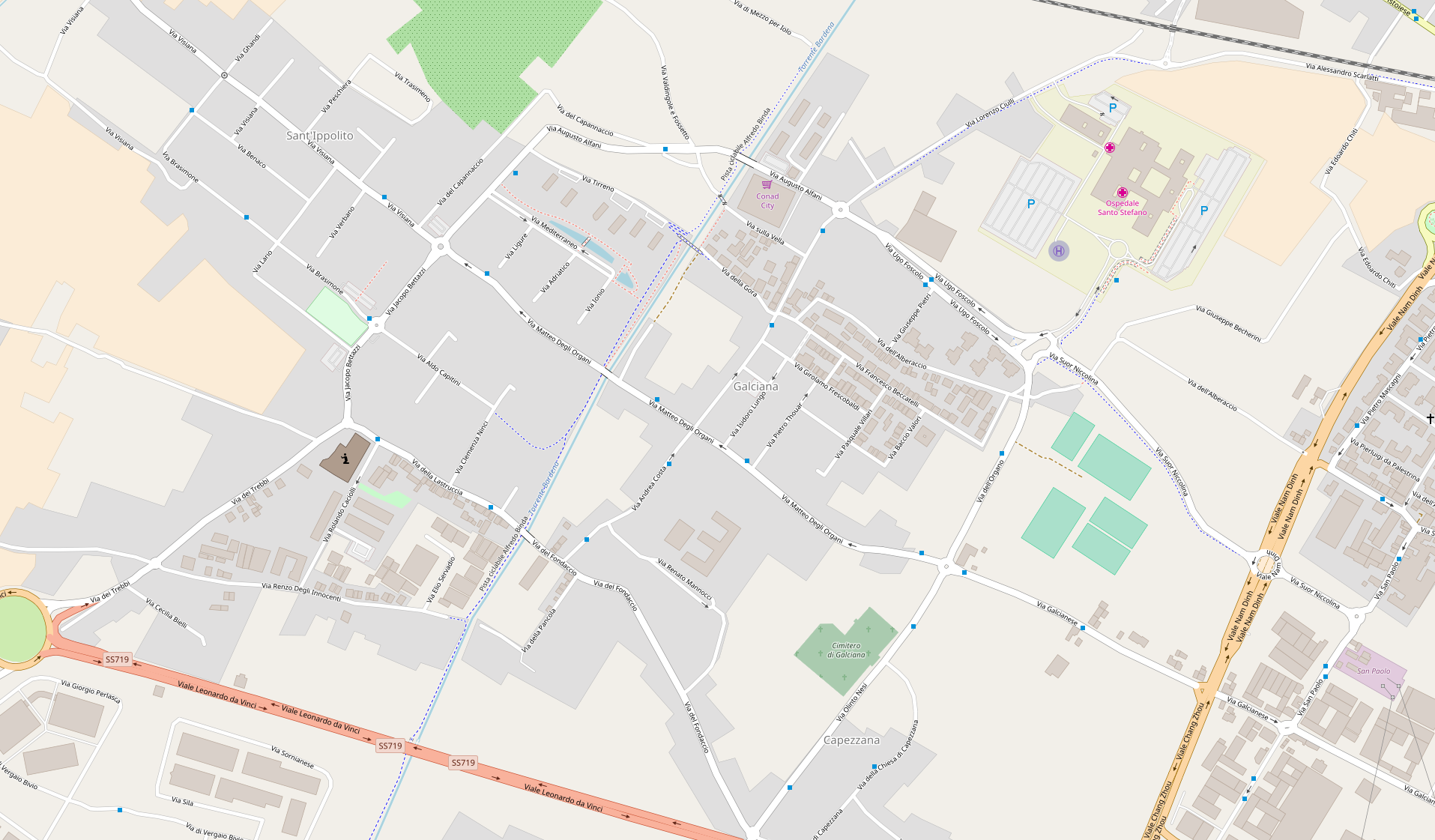 Galciana su OpenStreetMap